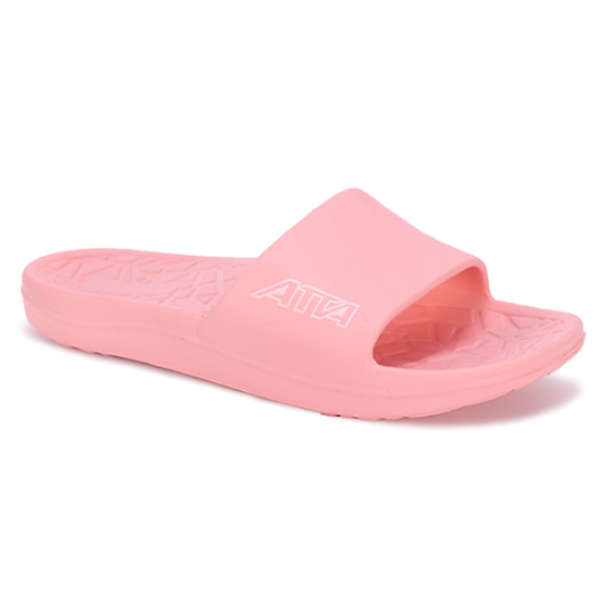 【ATTA】 足弓拖鞋 l 簡約輕盈 l 舒適幾何紋室外拖鞋- 粉色